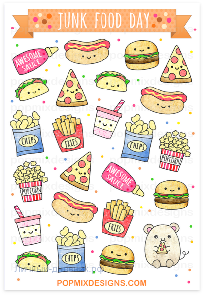 Рисунки для срисовки еда