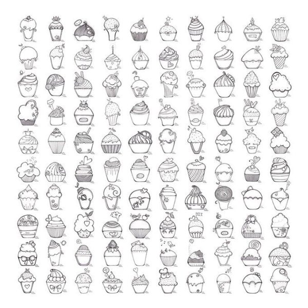 Мелкие рисунки для срисовки