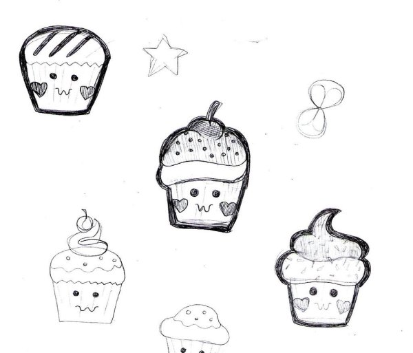 Еда для срисовки легкие для начинающих