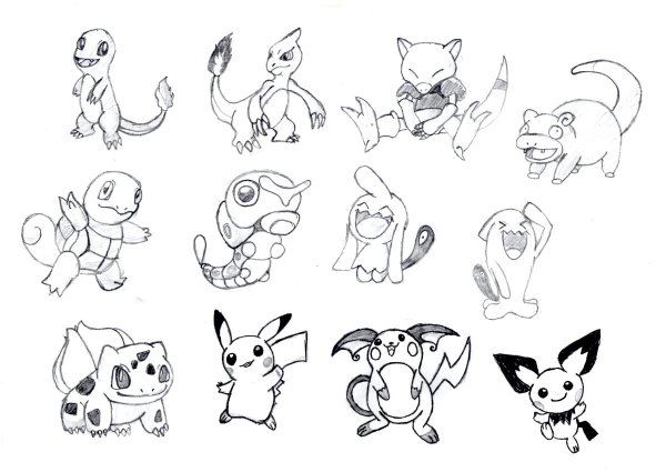 Мини рисунки для срисовки